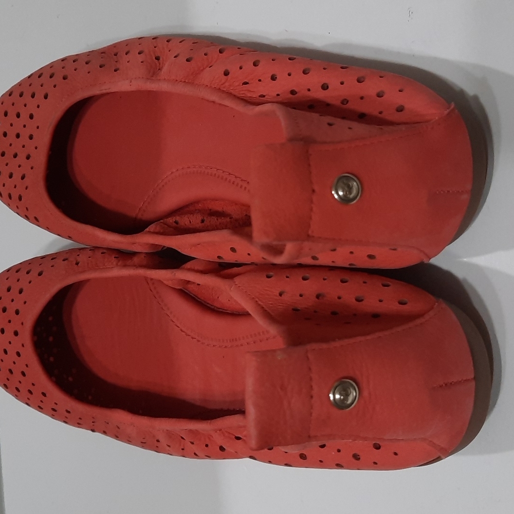 NURTURE salmon pink eyelet flats SZ 9.5M - Picture 6 of 12